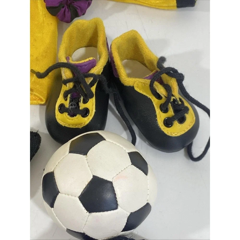 American Girl Doll‎ Shooting Stars Soccer Outfit Pleasant Co 1996 Purple Yellow